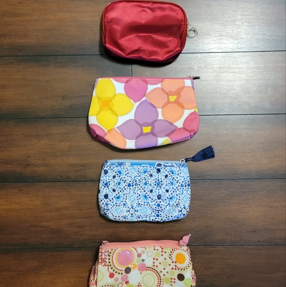 Set of Four NWOT Makeup Bags